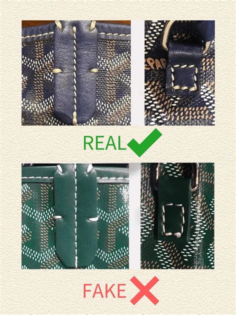 how to spot real vs fake goyard|how to authenticate goyard.